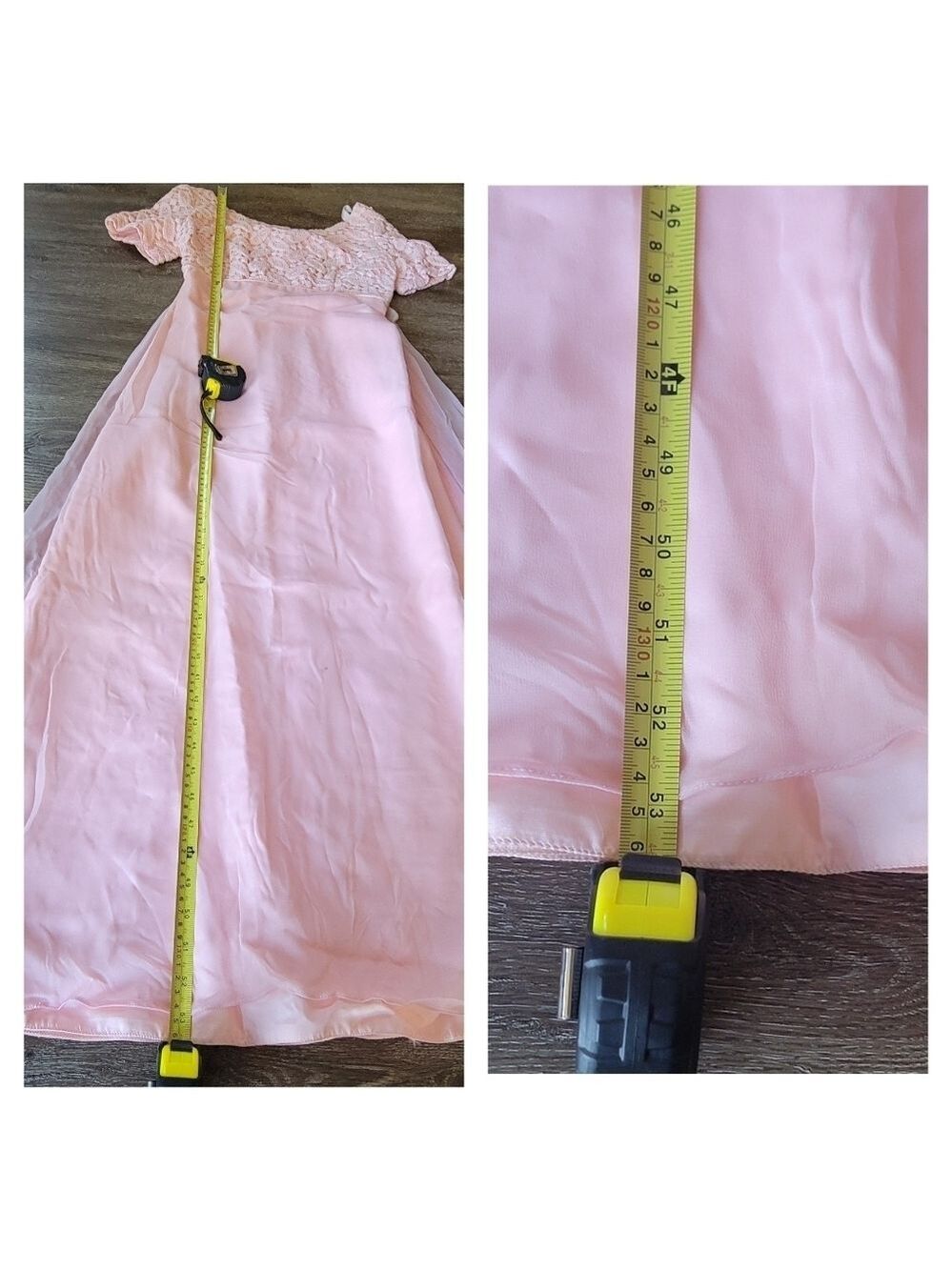 Vintage Dress Empire Waist Pink #1826 - Picture 16 of 16